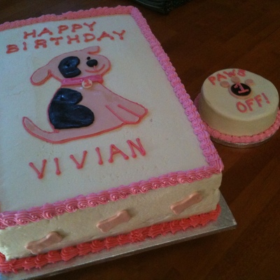 Puppy Birthday Cake