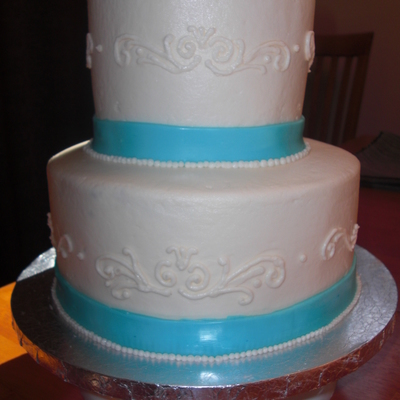 Bridal Shower Two Tier Cake