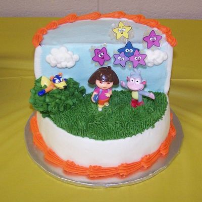 Dora The Explorer Smash Cake