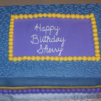 Sheet Cake For Sherry 2009