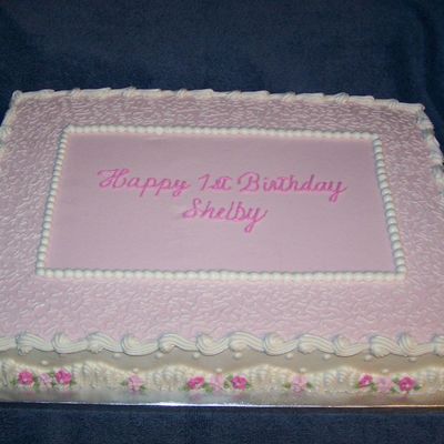 Shelby's 1St Birthday Cake