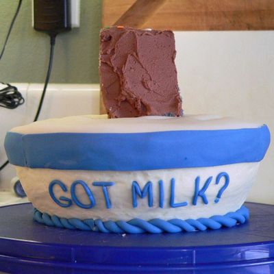 Cake In A Bowl Of Milk