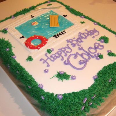 Swimming Pool Cake