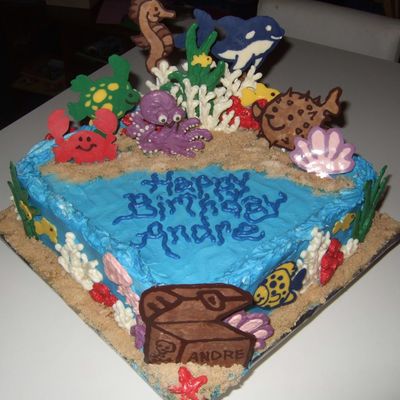 Underwater Sea Creature Cake
