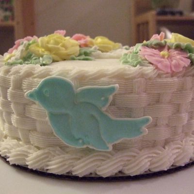 First Basketweave/ri Flowers-Side