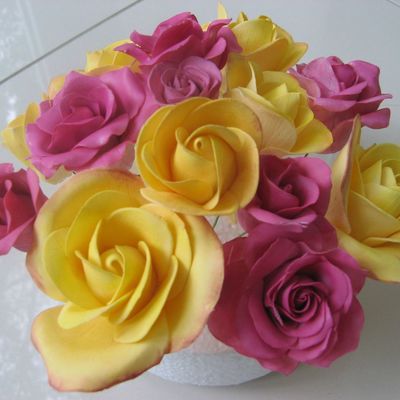 Pink And Yellow Roses