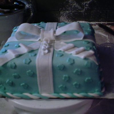 Mmf Blue Baby Shower Presant Cake