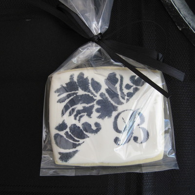 Damask Bridal Shower Cookie