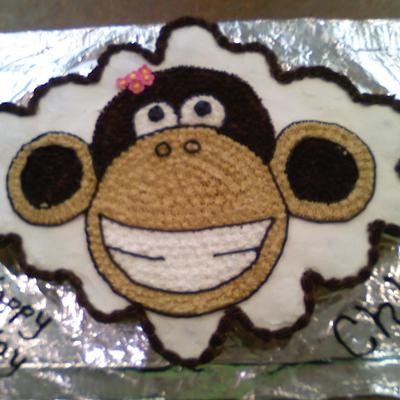 Monkey Cupcake Cake