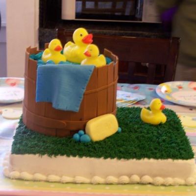 Rubber Duckie Shower Cake