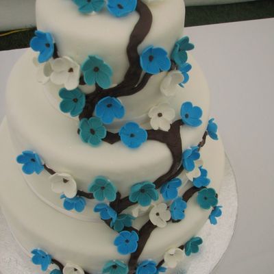 Blue Gum Paste Flowers