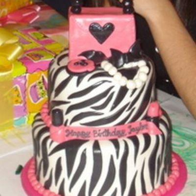 Taylor's Zebra Cake