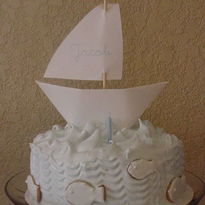 First Birthday Sailboat Cake