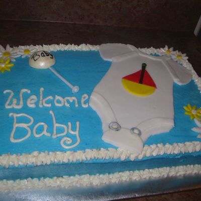 Onsie Baby Shower Cake