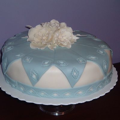 Blue B-Day Cake