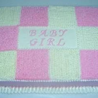 Baby Girl Quilt Cake
