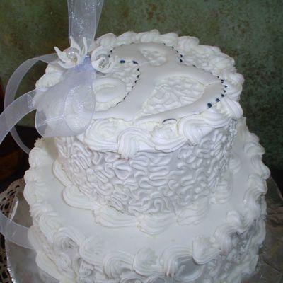 White Wedding Cake, Well Kinda...