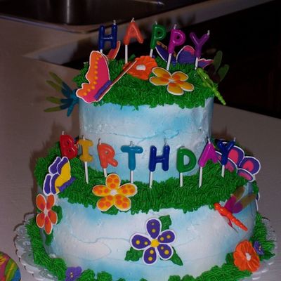 2 Tiered Birthday Cake!!