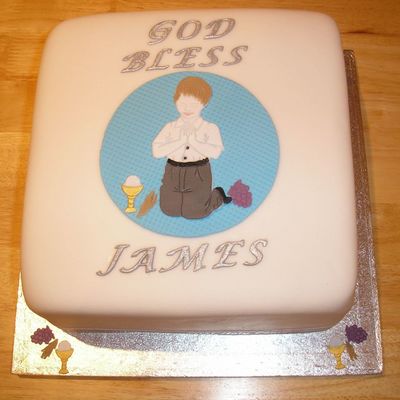 Boy's First Communion Cake