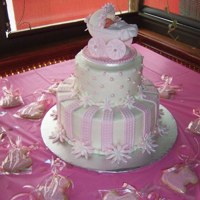 Pink Shower Cake