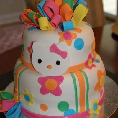 Hello Kitty Baby Shower Cake