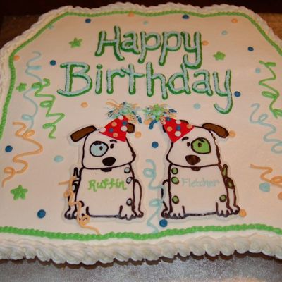 Double Dog Cupcake Cake