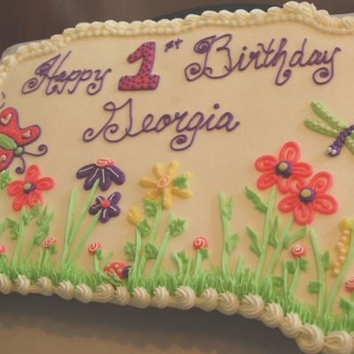 Fun Flowers Cupcake Cake