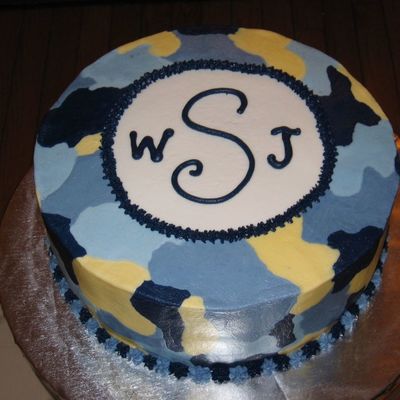 Camo Cake For Bridal Shower