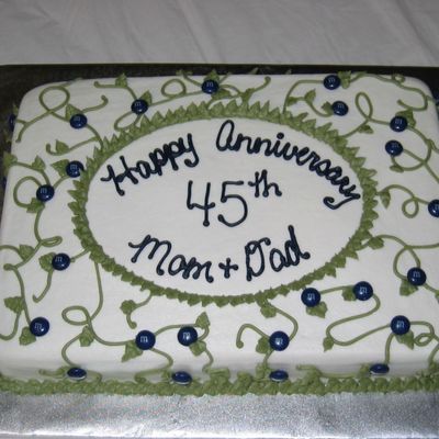 45Th Anniversary Cake