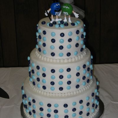M & M Wedding Cake