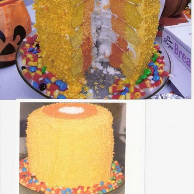 Texas Size Candy Corn Cake