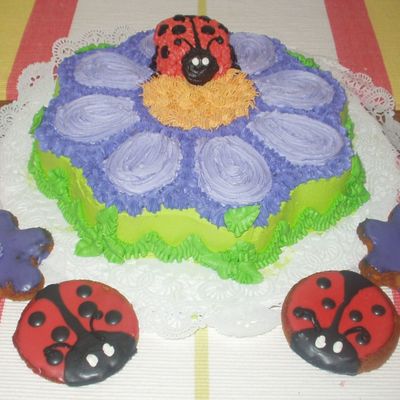 Flower And Ladybug