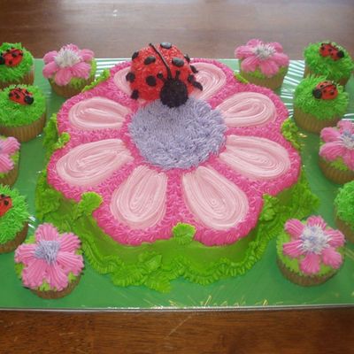 Flower/ladybug