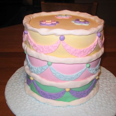 Fondant Birthday Cake