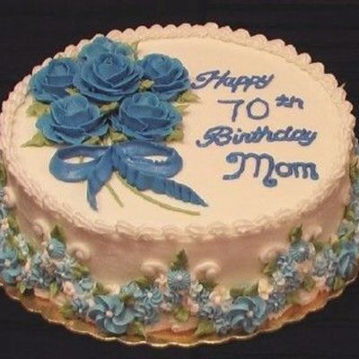 Blue Flowers Birthday