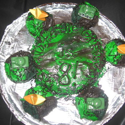 Military-Inspired Camo Cake