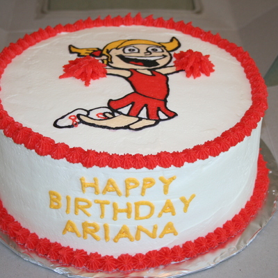 Cheerleader Cake