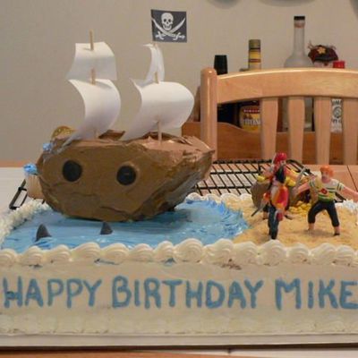 Pirate Ship Cake