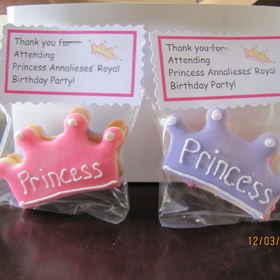 Princess Crown Cookie Favors