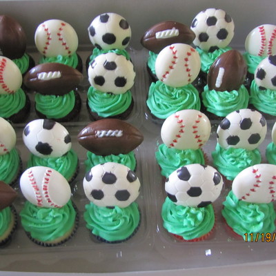 Sports Cupcakes