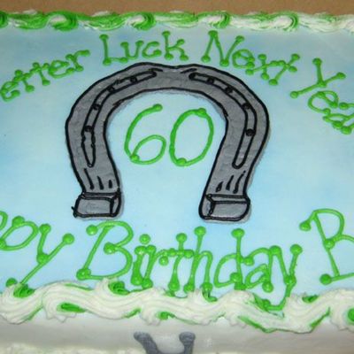 Horseshoe Luck Cake