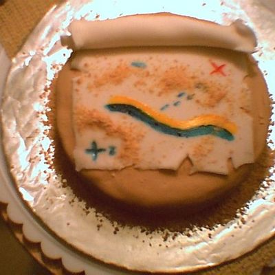 Treasure Map Mini Cake