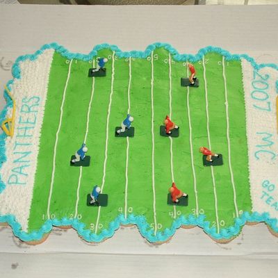 Football Cupcake Cake
