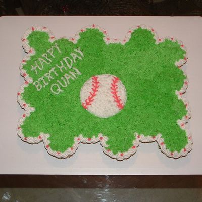 Baseball Cupcake Cake