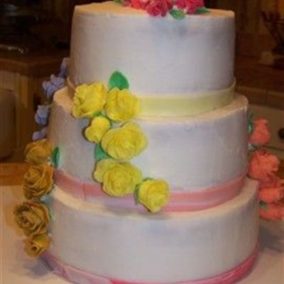 Rose Tiered Cake