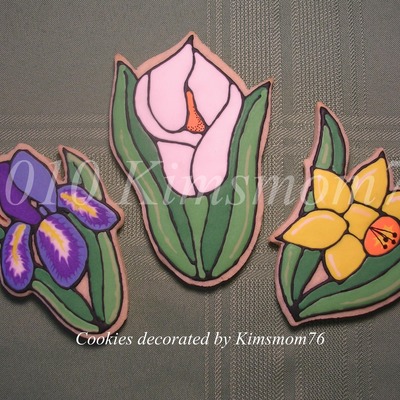 Stained Glass Flower Cookies