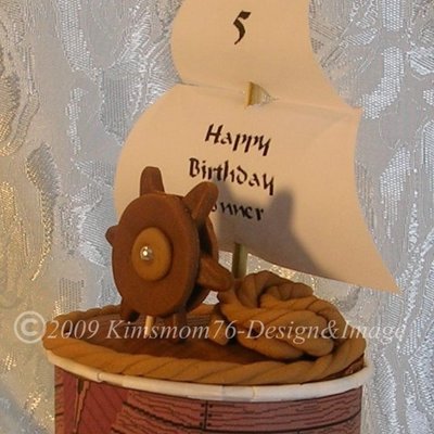 Pirate Ship Cupcake Collar