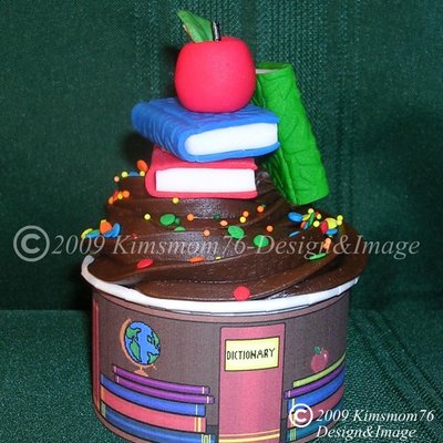 Back To School Books Cupcake Collar