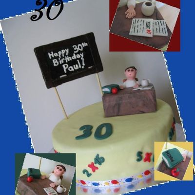 30Th Birthday Cake For A Teacher