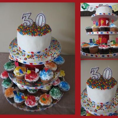 30Th Birthday - Cupcake Tree